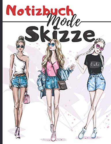 Notizbuch in Mode: Mit Skizzen und Figurenschablone